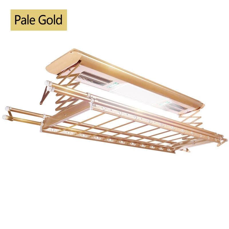 Extendable Aluminum Motorized Ceiling Auto Serilizing Wireless Remote Clothes Drying Rack In China