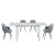 Import Extendable Fashionable Marble Tempered Glass Dining Room Table for Modern Furniture Home Use from China