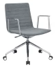 Fabric Swivel Leisure Chair with Aluminum Arm