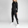 Factory custom cheap womens jogger suits knit cotton polyester private label winter sport ladies jogging track suits