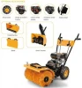 Factory direct 4in1 196cc gasoline engine Snow Sweeper