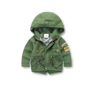 Factory direct baby clothes New fashion keep warm baby boy blue winter coats Grey kids outerwear Green jacket for child