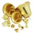 Import Factory direct gold-plated Christmas tree decoration bells Christmas hanging bells from China