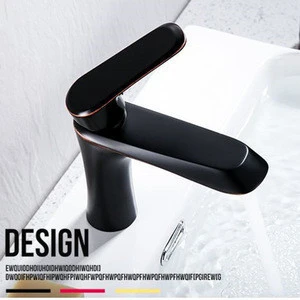 Factory direct sale bathroom sinks faucets black basin faucet