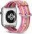 Import Factory Direct Sell Rainbow 38/42Mm Leather Printed Watch Bands For Apple Watchband from China