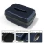Import Factory Direct Supply Premium Navy Blue Hard Leather Rectangular Storage Case Zipper Fashion EVA Tissue Box from China