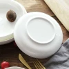 factory directly sales Pure white bone China dinner plate