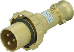 factory hot sales marine water tight brass 16A industrial plug and socket