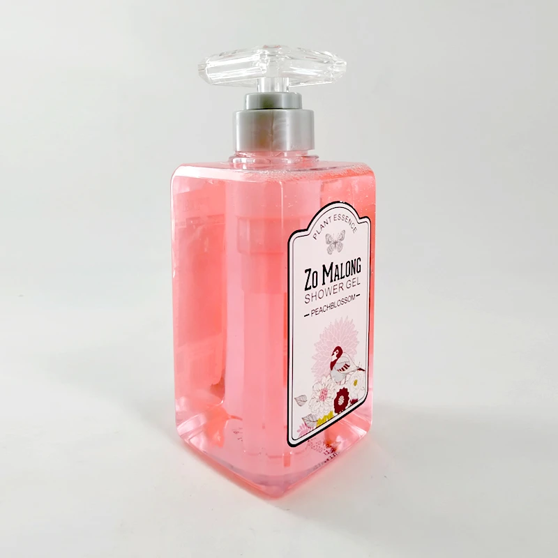 Factory Hot Selling Exfoliate Whitening Shower Peach Blossom Moisturizing Sweet Shower Gel Natural Perfumed Bath Body Wash Gel