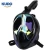 factory made swimming scuba diving mask foldable silicone full face snorkel mask