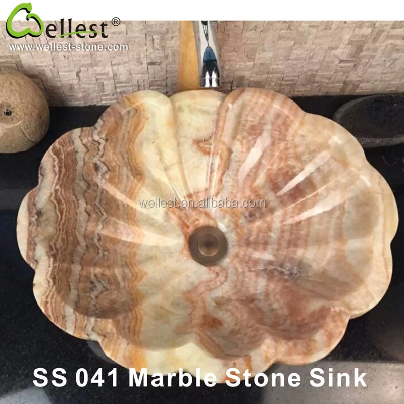 Factory Manufacture Natural Marble Irregular Shape Bathroom Sink in Hotel