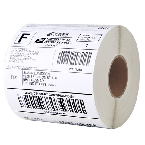 Factory Manufacturer A6 100*150*350pcs Direct Thermal Label Blank White Self-adhesive Label For Shipping Logistics