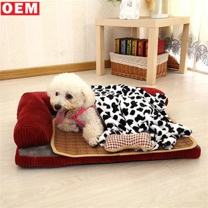 Factory New Elegant Style Soft Plush Covered Dog Bed