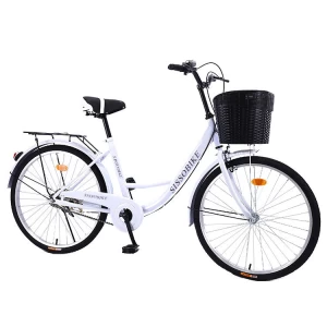 Factory Price 26 inch bicicletta Adult Urban Bike With Basket City Bicycle For Women