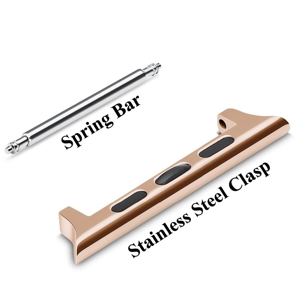 Factory price 316L Stainless Steel Spring Bar Metal watch band adapter for Apple Watch band series