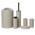 Import Factory Price Eco-friendly Houseware Black Plastic Bathroom Accessories Set from China