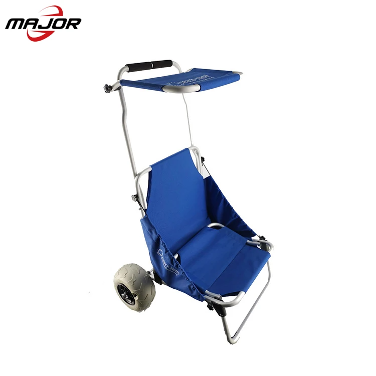 Factory sale Convenient Beach & Fishing Actitive Use Aluminum Lightweight Folding Beach Chair Cart SUP Trolley Combo