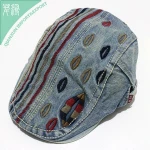 Factory Sale Korean version Lips embroidered denim Ivy Hat