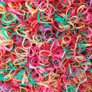 Factory Selling Colors Elastic Rubber Band for Hair Natural Rubber Opp or Header Card or Plastic Box Belle Girl 9000PCS CN;ZHE