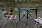Factory Supply Folding Chair with Bamboo Armrest