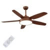 Factory wholesale high quality simple design indoor ceiling fans with light