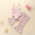 Import Fall Winter Baby girls clothing Knitted Solid color vest rompers + flared trousers pants 2pcs set kid girls clothing set from China
