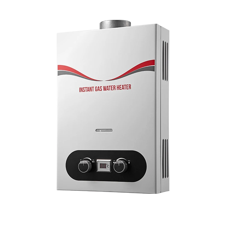 Family use tankless gas water heater outdoor portable instant gas water heater 3 knobs with LCD display price