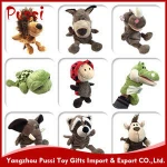 farm plush rhino hand puppets finger soft toy for baby children