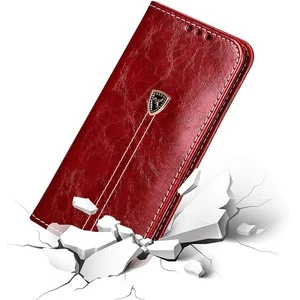 Fashion Anti-Scratch Leather Kickstand Magnet Wallet Cover Card Holder Flip Full Protection for Samsung Galaxy A5 2018 Case