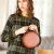 Import Fashion Design Crossbody Handbag Pure Color Rivet Round Shoulder Bag for Women from China
