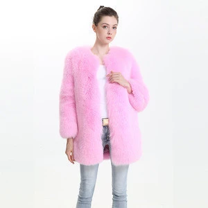 Fashion Natural Fox Fur Coat, Women Winter Genuine Fox Fur Coats in Wholesale
