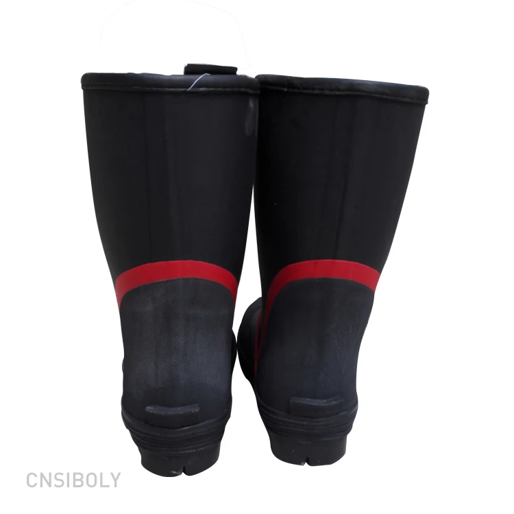 Fashionable high quality winter waterproof keep warm lining mens rubber rain boots