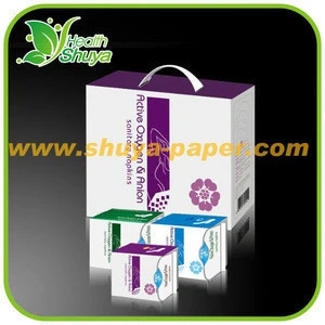 Feminine hygiene products sanitary napkin with blue chip for OEM service