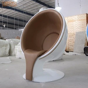 Fiberglass coffee cup mug back rest armchair restaurant interior decoration sculpture furniture design