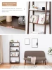 Five Layer Industrial Design Wall Display Bookshelf Wood Bookcase Box Living room
