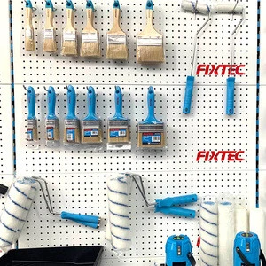 FIXTEC PET &amp; White Bristle 2&quot; Bulk Flat Paint Brush For Promotion
