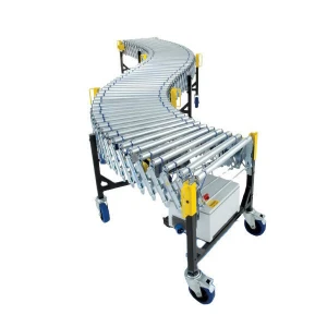 Flexible Telescopic Power Roller Conveyor with Optional Motorized or Gravity or Skate Wheel