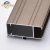 Import Flexible tube anodized champagne aluminium sliding door profile made in china from China