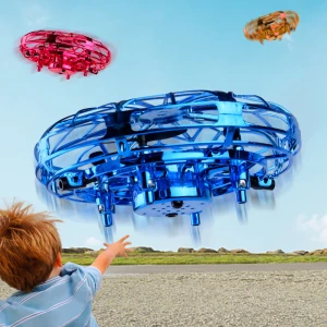 Flynova Mini Drone LED UFO type Flying Helicopter spinner Fingertip Upgrade Flight Gyro Drone Aircraft Toy Adult Kids Gift