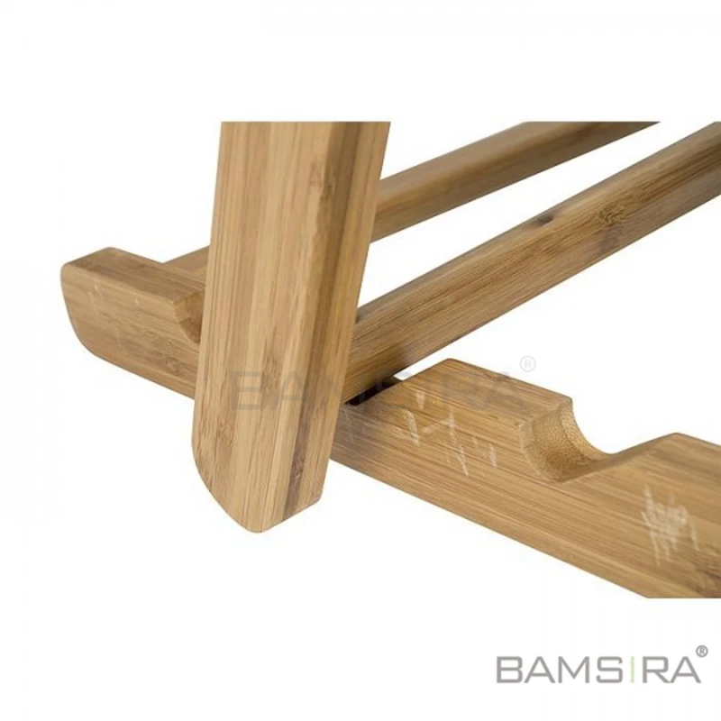 Foldable wooden bamboo canvas deck chair, beach chair