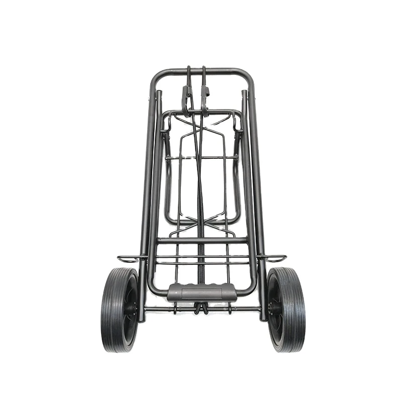Folding Shopping Trolley Four Wheel for Luggage Grocery Supermarket Steel Shopping Carts