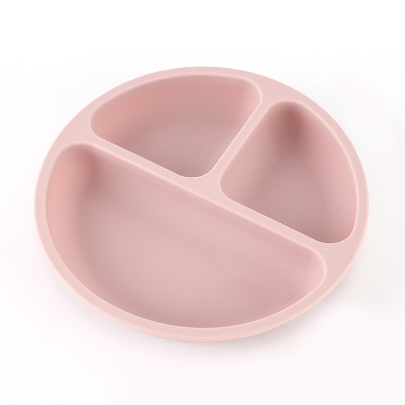 Food Grade Silicone Bowl Divided Baby Feeding Dishes Plate for Kid and Infant