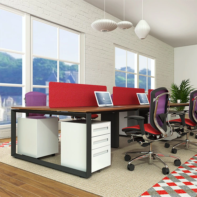 Foshan factory Sale High Quality Standard Sizes Wholesale Modern 6 Person Office Workstation Furniture Desk
