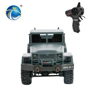 four channel system 4x4 military army rc trucks with front LED lights