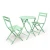 Import Four Seats Folding Iron Table Chair Set Outdoor Foldable Metal Table from China
