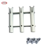 FOYO Brand plastic UV stabilized plastic rack rod holder 3 tubes for boat marine yacht