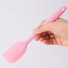 Free sample shipping custom pink color baking cooking heat resistant silicone cream butter spatula