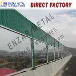 Freeway Sound Barrier For Controlling Traffic Noise