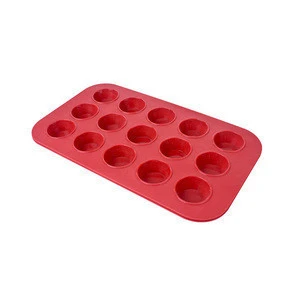Freshware 15-Cavity Silicone Mold for Homemade Tart, Quiche, Pastry, Cake, Pie, Pudding, Jello, and More