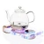 Import Full automatic bottom water and electricity hot water kettle tea making special crystal glass tea table kungfu tea set electroma from China